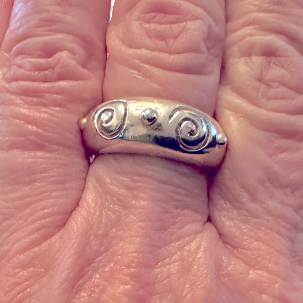 Sterling silver ring.